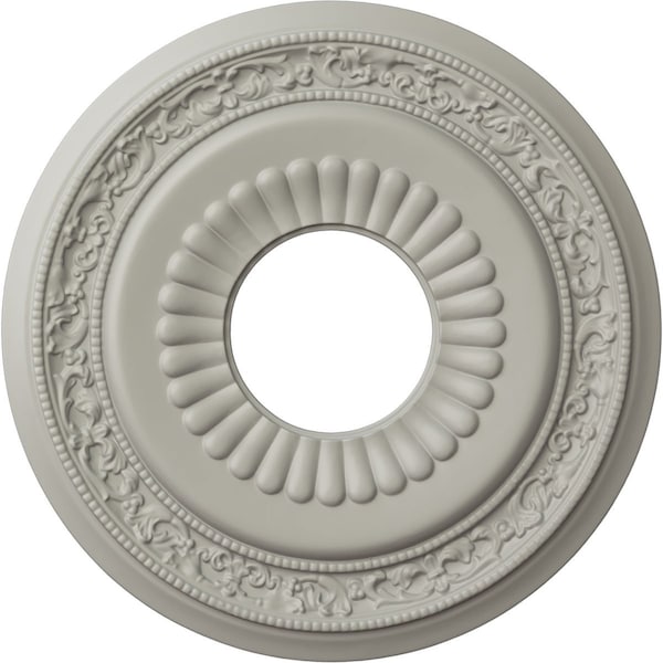 Ekena Millwork Lauren Ceiling Medallion (Fits Canopies up to 6 1/4"), 20 5/8"OD x 6 1/4"ID x 1 3/8"P, Pot of Cream CM20LNPCF - main